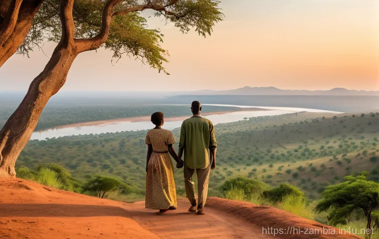잠비아 이민 정책 - **Prompt 2: Vibrant Zambian Market Life and Economic Growth**
    A bustling, open-air market scene ...