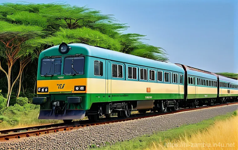 잠비아 기차 노선 - **Prompt 1: "A classic Zambian Railways passenger train, painted in the traditional red and cream co... 잠비아 기차 노선 - **Prompt 1: "A classic Zambian Railways passenger train, painted in the traditional red and cream co...